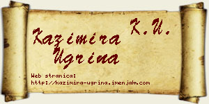 Kazimira Ugrina vizit kartica